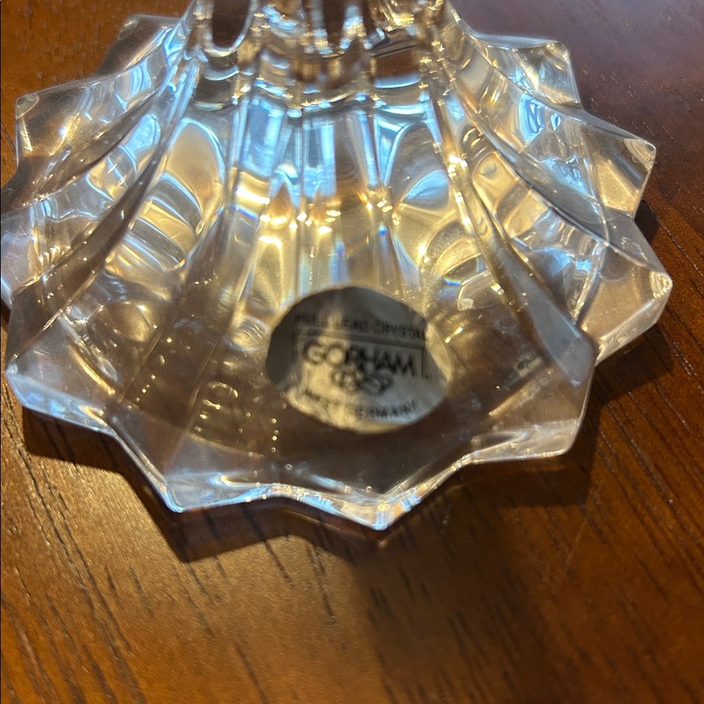 Crystal candlestick holders - Picture 2 of 3